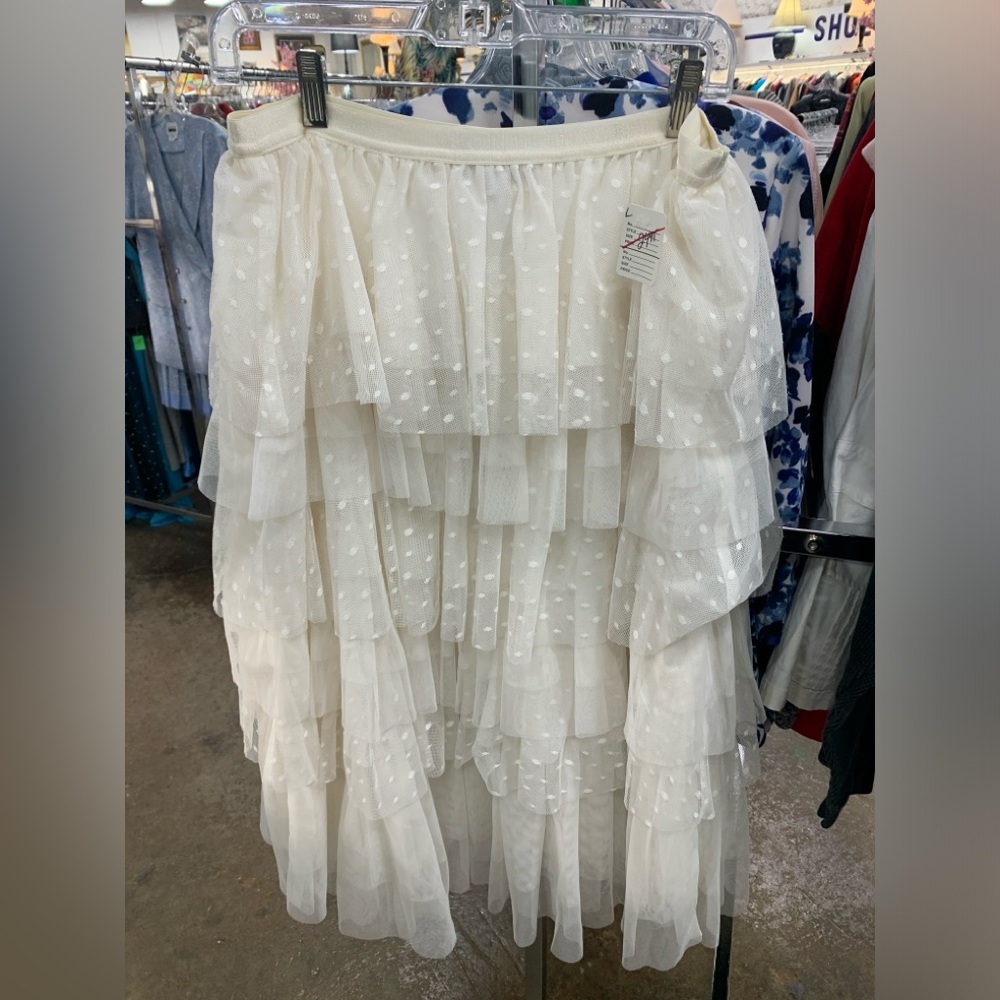 BCBG Cream Textured Fabric